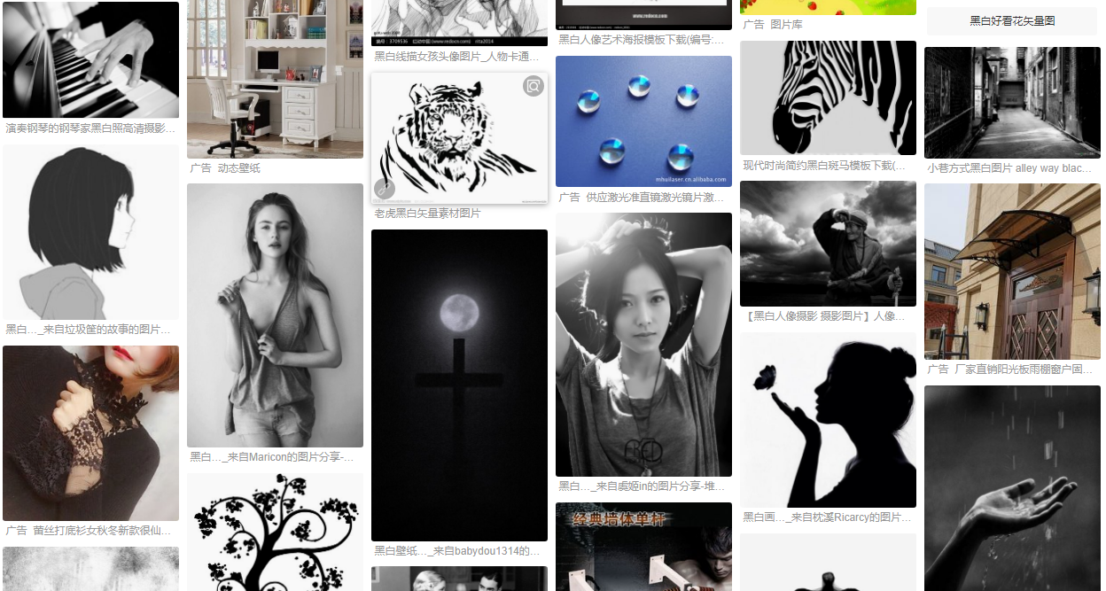 （图）1：搜索黑白图像